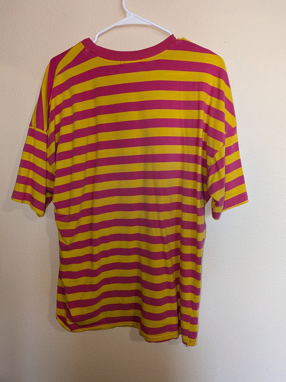 'Dreamer' Pink & Yellow Striped Kids Tee - Picture 3 of 3